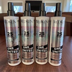 Lot of 4 Redken One United Leave In Conditioner 25 Benefits - Spray 13.5 Oz